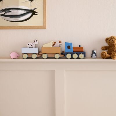 Kid's Concept Kids Concept Tåg Med Bondgårdsdjur Kid's Concept Kids Concept Tåg Med Bondgårdsdjur