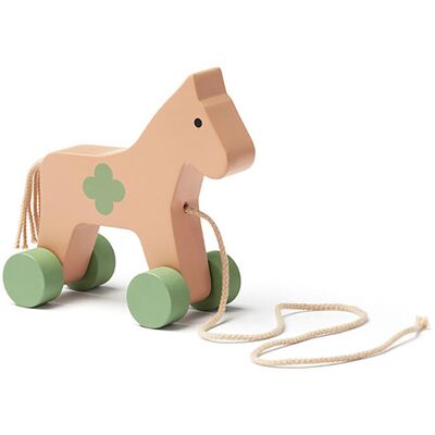 Kids Concept Rosa trä dragleksak - Leksakshäst Kids Concept Rosa trä dragleksak - Leksakshäst
