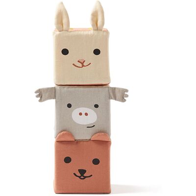 Kids Concept Organiska Djurplush Block - 3-pack - Mjuka Byggleksaker Kids Concept Organiska Djurplush Block - 3-pack - Mjuka Byggleksaker