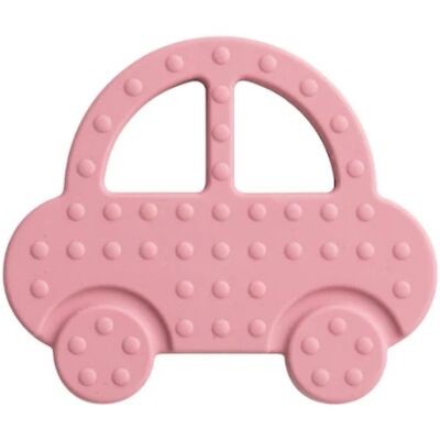 Rätt Start Bitleksak i silikon, Bil, rosa Rätt Start Bitleksak i silikon, Bil, rosa