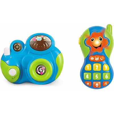 Scandinavian Baby Products - Min första Kamera & Telefon - Blå/Grön Toy Scandinavian Baby Products - Min första Kamera & Telefon - Blå/Grön Toy