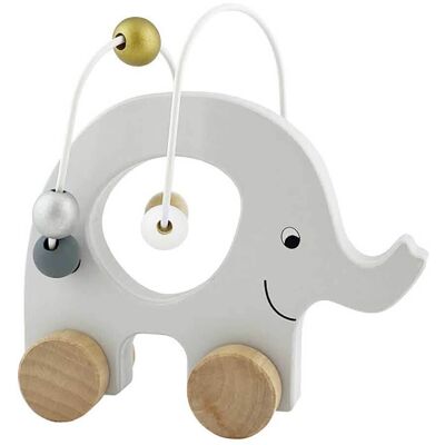 Jabadabado Silver Elephant Toy med Abacus - Baby Gåva Jabadabado Silver Elephant Toy med Abacus - Baby Gåva
