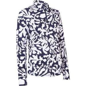 Callaway Apparel Callaway Womens Abstract Floral Sun Protection Top - Peacoat