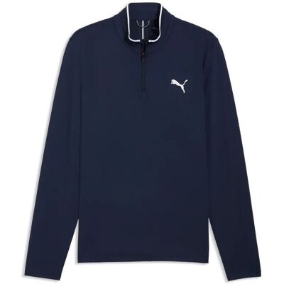 Puma Mens Cloudspun Tech ¼ Zip Tour - Deep Navy, Xx-Large Puma Mens Cloudspun Tech ¼ Zip Tour - Deep Navy, Xx-Large