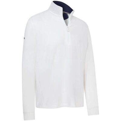 Callaway Apparel Callaway Mens Team Pullover Ls 1/4-Zip - Bright White, X-Large Callaway Apparel Callaway Mens Team Pullover Ls 1/4-Zip - Bright White, X-Large