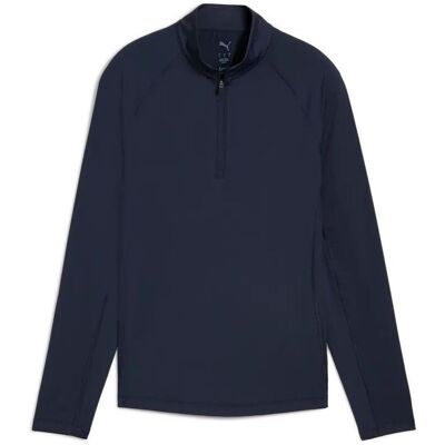Puma Womens You-V Solid 1/4 Zip - Deep Navy, X-Large Puma Womens You-V Solid 1/4 Zip - Deep Navy, X-Large