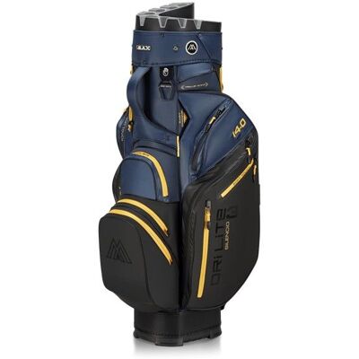 Big Max Dri Lite Silencio 3 Cartbag - Navy/corn Big Max Dri Lite Silencio 3 Cartbag - Navy/corn