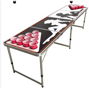 Beer Pong Bord Med Ljus - Muggar / Bollar Ingår (Hopfällbart)