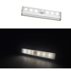 Led-Skåplampa M/ Sensor - Varmvit - 200 Lumen (Storlek: 6 Led (10x3x1.6))