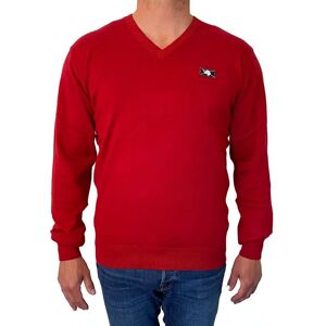 Sweatshirt Wilford Knit Från Vinson Camp I Jester Red (Storlek: Large)