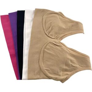 Ahh Bra – Paket Med 5 Stycken Sömlös Bh (Färg: 3xl - Svart, Vit, Beige, Rosa & Lila)