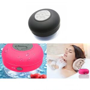 Vattentät Bluetooth-Högtalare Med Sugkopp För Badkaret Etc. (Farve: Sort)