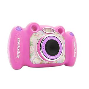 10085 Kiddypix 'Blizz' barnkamera med webbkamerafunktion, gummerad exteriör, integrerade spel, rosa
