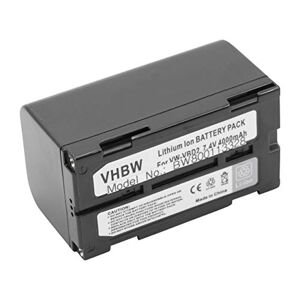 VHBW4251303549307 vhbw Li-Ion batteri 4000 mAh (7,4 V) för videokamera Camcorder Panasonic VDR-D250EB-S, VDR-D250EG-S, VDR-D258GK, VDR-D300 som VW-VBD1, M-BPL30, etc.