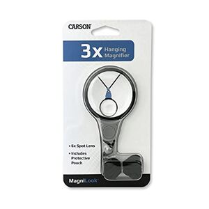 LK-10 Carson  MagniLook hänge 3 x förstoringsglas med halssnöre och 6 x spotlinser