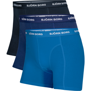 Björn Borg - Boxershorts Noos Solids 3-pack - Blå - XL