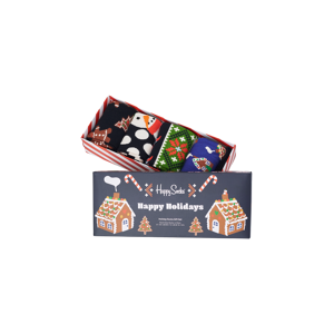 Happy Socks - Strumpor 4-pack Gingerbread Cookies Socks Gift Set - Multi