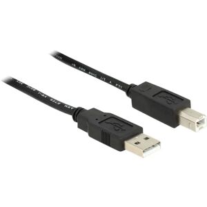 Delock 83557 USB 2.0 [1x USB 2.0 A hane - 1x USB 2.0 B hane] 20.00 m Svart UL-certifierad
