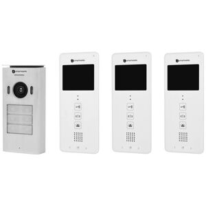 Smartwares 2-Tråds Videointercom För 3 Lägenheter Med 3,5" Pekskärm Dic-22132