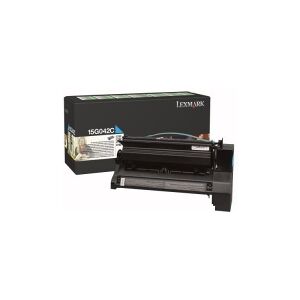 Lexmark 15G042C cyan toner hög kapacitet (original)