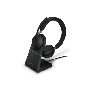 Jabra Evolve2 65 MS Trådlöst Mono Headset med Laddstation, svart