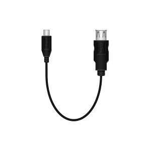 Diverse USB-A hona till Micro-USB kabel (USB 2.0)   0.2m svart