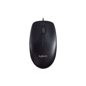 Datormus   USB-ansluten   svart   Logitech M90