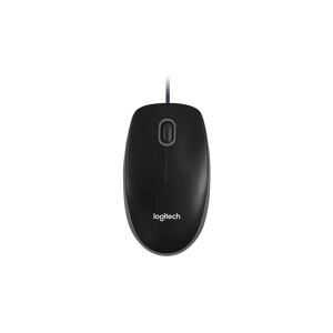 Datormus   USB-ansluten   svart   Logitech B100