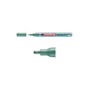 Glansig lackpenna 1.0mm - 2.0mm   Edding 751   grön metallic