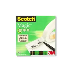 3M Scotch Magic Invisible Dokumenttejp 19mm x 66m