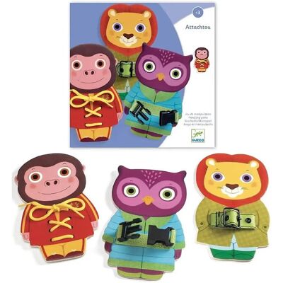 Djeco Attachtou ONE SIZE MULTICOLOURED ONE SIZE Djeco Attachtou ONE SIZE MULTICOLOURED ONE SIZE