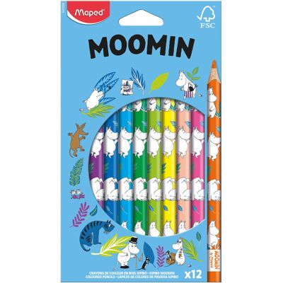 Dsignhouse Moomin Moomin Wood Col.pencils Jumbo Fsc X12 20.6X 11.7X 1.1CM MULTICOLOR 20.6X 11.7X 1.1CM Dsignhouse Moomin Moomin Wood Col.pencils Jumbo Fsc X12 20.6X 11.7X 1.1CM MULTICOLOR 20.6X 11.7X 1.1CM