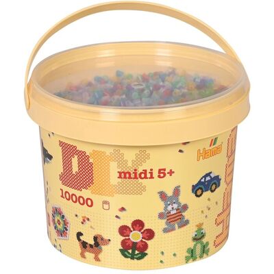 Hama Midi Beads 10.000 Pcs In Bucket Mix 53 ONE SIZE MULTI ONE SIZE Hama Midi Beads 10.000 Pcs In Bucket Mix 53 ONE SIZE MULTI ONE SIZE
