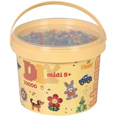 Hama Midi Beads 10.000 Pcs In Bucket Mix 54 ONE SIZE MULTI ONE SIZE Hama Midi Beads 10.000 Pcs In Bucket Mix 54 ONE SIZE MULTI ONE SIZE