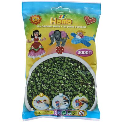Hama Midi Beads 3000 Pcs. Forest Green ONE SIZE FOREST GREEN ONE SIZE Hama Midi Beads 3000 Pcs. Forest Green ONE SIZE FOREST GREEN ONE SIZE