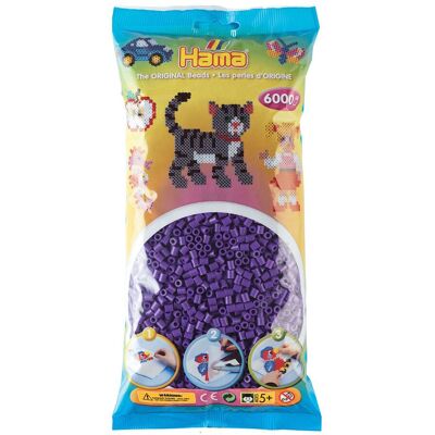 Hama Midi Beads 6000 Pcs Purple ONE SIZE PURPLE ONE SIZE Hama Midi Beads 6000 Pcs Purple ONE SIZE PURPLE ONE SIZE
