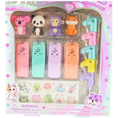 Robetoy Whimsy Stationary Kit ONE SIZE MULTICOLOUR ONE SIZE Robetoy Whimsy Stationary Kit ONE SIZE MULTICOLOUR ONE SIZE