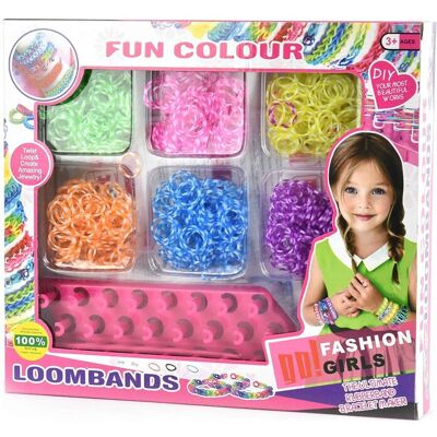 Robetoy Loom Bands W Tools Diy 1200Pcs ONE SIZE MULTI COLOURED ONE SIZE Robetoy Loom Bands W Tools Diy 1200Pcs ONE SIZE MULTI COLOURED ONE SIZE
