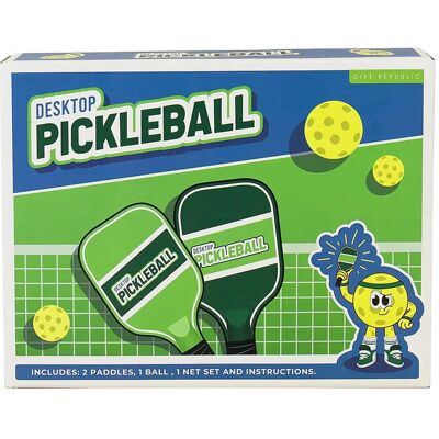 Troppotogo - Tabletop Pickleball Set - 2 racketar - 1 boll - nät Troppotogo - Tabletop Pickleball Set - 2 racketar - 1 boll - nät