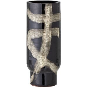 Bloomingville Vefa Vase, Sort, Terrakotta ONE SIZE BLACK ONE SIZE