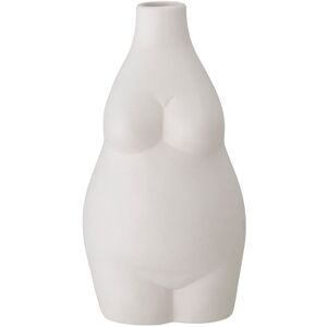 Bloomingville Elora Vase, Hvid, Stentøj H18CM WHITE H18CM