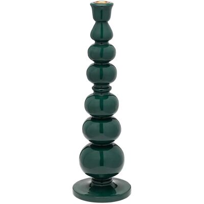 Anna + Nina Pine Balloon Candle Holder H13CM GREEN H13CM Anna + Nina Pine Balloon Candle Holder H13CM GREEN H13CM