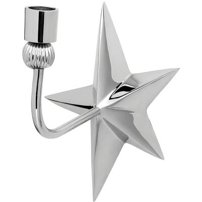 Anna + Nina Nova Wall Candle Holder H19.5CM SILVER H19.5CM Anna + Nina Nova Wall Candle Holder H19.5CM SILVER H19.5CM
