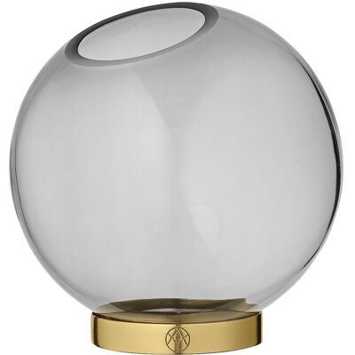 AYTM Globe Vase M. Fod H17CM BLACK/GOLD H17CM AYTM Globe Vase M. Fod H17CM BLACK/GOLD H17CM