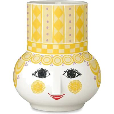 Bjørn Wiinblad Olga Lysestage H9 Cm Gul 9 CM YELLOW 9 CM Bjørn Wiinblad Olga Lysestage H9 Cm Gul 9 CM YELLOW 9 CM