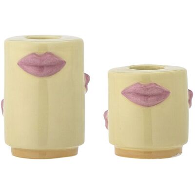 Bloomingville Sassy Candle Holder Ø5XH7CM YELLOW Ø5XH7CM Bloomingville Sassy Candle Holder Ø5XH7CM YELLOW Ø5XH7CM