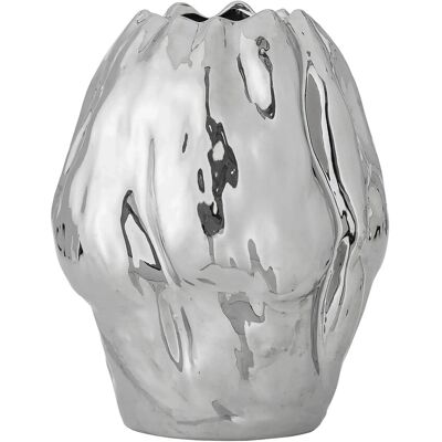 Bloomingville Bobby Vase Ø 23.5 CM SILVER Ø 23.5 CM Bloomingville Bobby Vase Ø 23.5 CM SILVER Ø 23.5 CM