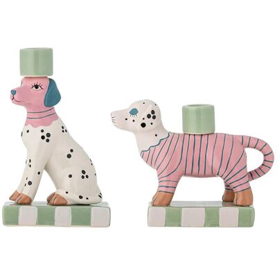 Bloomingville Doglie Candle Holder 18.5 CM ROSE 18.5 CM Bloomingville Doglie Candle Holder 18.5 CM ROSE 18.5 CM