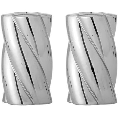 Bloomingville Silvia Candle Holder Ø 7 CM SILVER Ø 7 CM Bloomingville Silvia Candle Holder Ø 7 CM SILVER Ø 7 CM