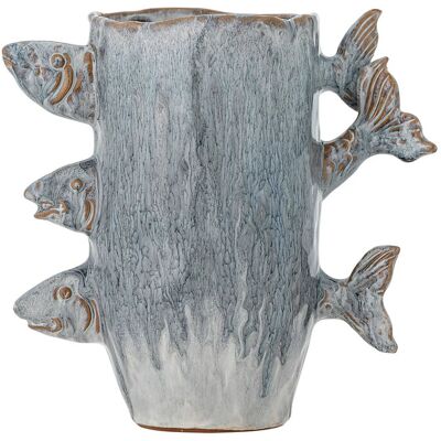 Bloomingville Tace Vase 23 CM BLUE 23 CM Bloomingville Tace Vase 23 CM BLUE 23 CM